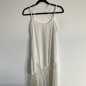 Leith Fringed Tunic Dress - XS